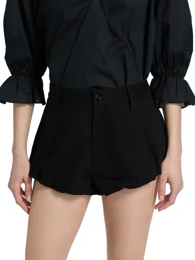 Frame Women's The Shell Cotton Balloon Shorts - Black - Size 31 | Thumbnail 3 Frame Women's The Shell Cotton Balloon Shorts - Black - Size 31 | Thumbnail 3