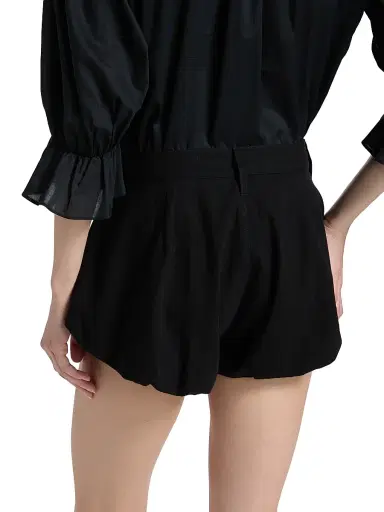 Frame Women's The Shell Cotton Balloon Shorts - Black - Size 31 | Thumbnail 5 Frame Women's The Shell Cotton Balloon Shorts - Black - Size 31 | Thumbnail 5