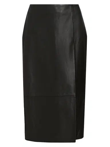 Mônot Women's Leather Pencil Midi-Skirt | Thumbnail 1 Mônot Women's Leather Pencil Midi-Skirt | Thumbnail 1