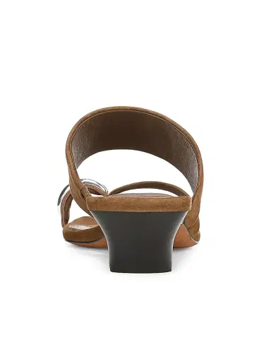 Vince Women's 40MM Stacy Toe Ring-Detail Suede Sandals - Elmwood - Size 11 | Thumbnail 3