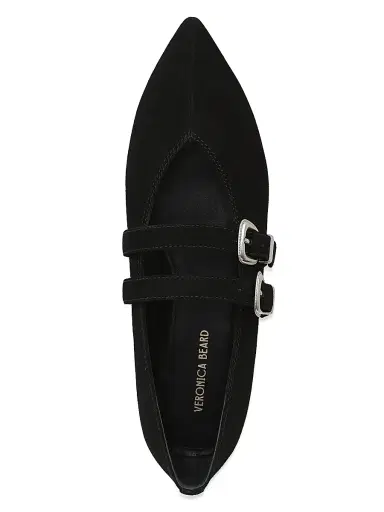 Veronica Beard Women's Bancroft Suede Mary Janes - Black - Size 12 | Thumbnail 4