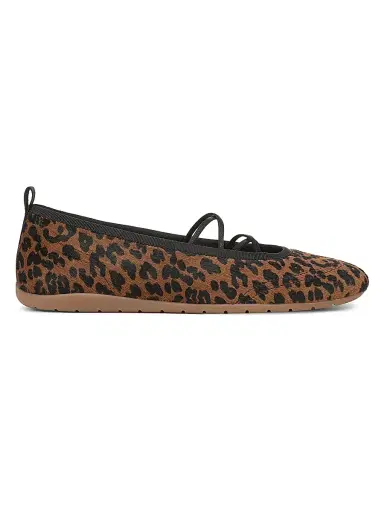 Vince Women's Coralie Leopard-Print Calf Hair Ballet Flats - Brown Multi - Size 11 | Thumbnail 1