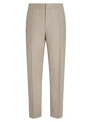 Zegna Men's 15milmil15 Wool Silk and Cashmere Pants - Light Taupe - Size 44 | Thumbnail 1 Zegna Men's 15milmil15 Wool Silk and Cashmere Pants - Light Taupe - Size 44 | Thumbnail 1
