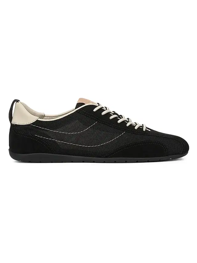 Vince Women's Catalina Suede & Mesh Sneakers - Black
