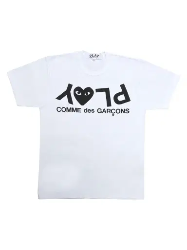 Comme des Garçons PLAY Women's Play Logo T-Shirt - White - Size Medium | Thumbnail 1