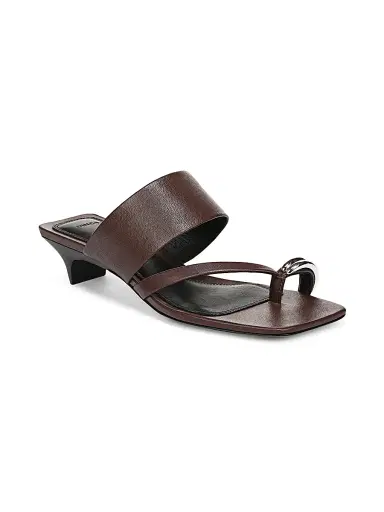 Vince Women's Stacy 40MM Leather Thong Sandals - Molton Brown - Size 11 | Thumbnail 2 Vince Women's Stacy 40MM Leather Thong Sandals - Molton Brown - Size 11 | Thumbnail 2