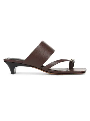 Vince Women's Stacy 40MM Leather Thong Sandals - Molton Brown - Size 11 | Thumbnail 1 Vince Women's Stacy 40MM Leather Thong Sandals - Molton Brown - Size 11 | Thumbnail 1