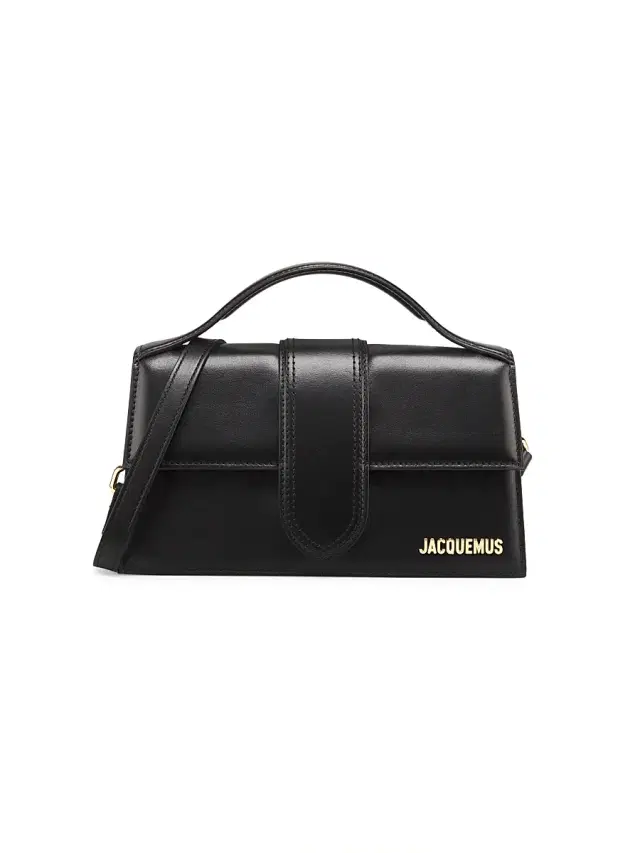 Jacquemus Women's Le Grand Bambino Leather Top-Handle Bag - Black Gold
