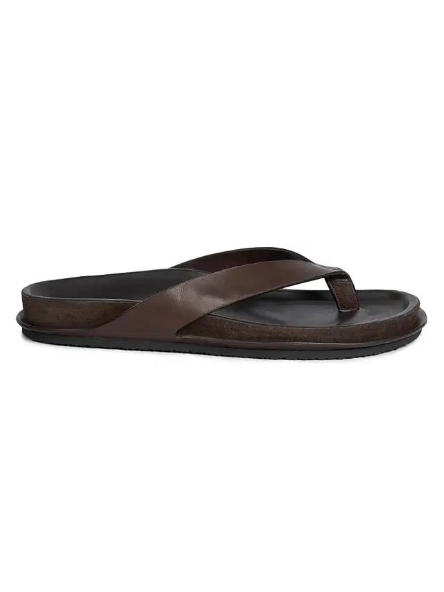 Men's Les Tatanes Sandals - Dark Brown