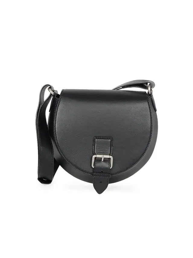 Dries Van Noten Men's Leather Crossbody Bag - Black
