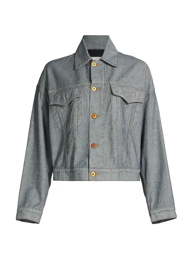 SLVRLAKE Women's Detroit Denim Trucker Jacket - Night Reverse