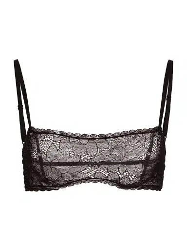 Kiki de Montparnasse Women's Dahlia Lace Bandeau Bra - Black | Thumbnail 1