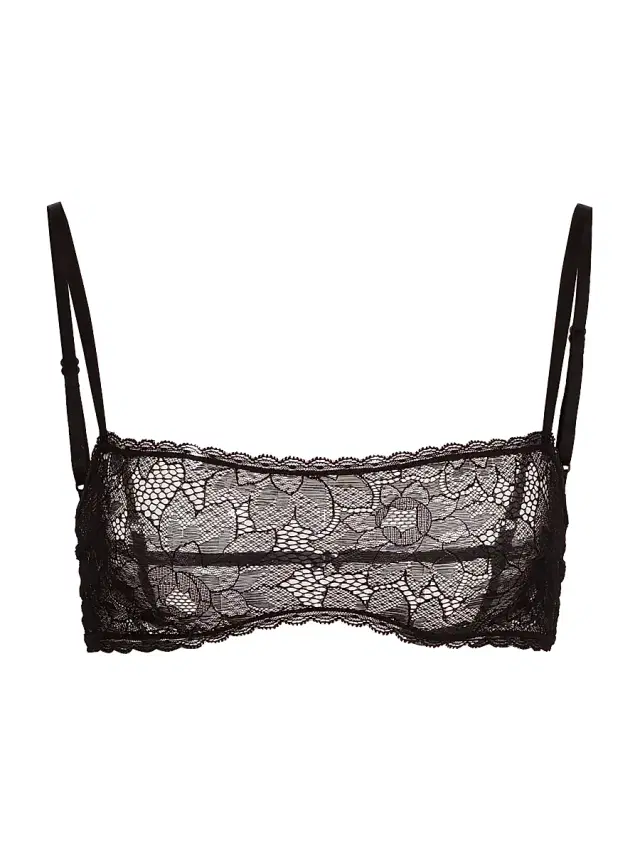 Kiki de Montparnasse Women's Dahlia Lace Bandeau Bra - Black
