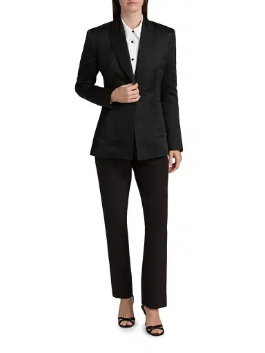 Toccin Women's Preston Tuxedo Blazer - Jet | Thumbnail 2 Toccin Women's Preston Tuxedo Blazer - Jet | Thumbnail 2