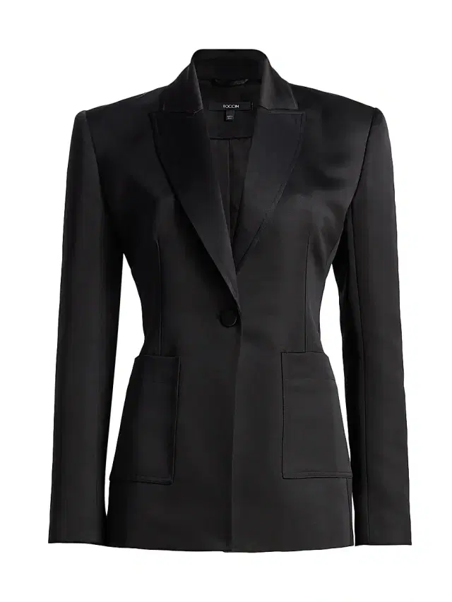 Toccin Women's Preston Tuxedo Blazer - Jet