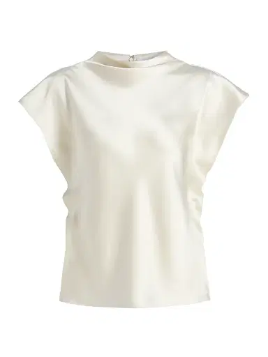 TANYA TAYLOR Women's Adrien Satin Crepe Top | Thumbnail 1 TANYA TAYLOR Women's Adrien Satin Crepe Top | Thumbnail 1