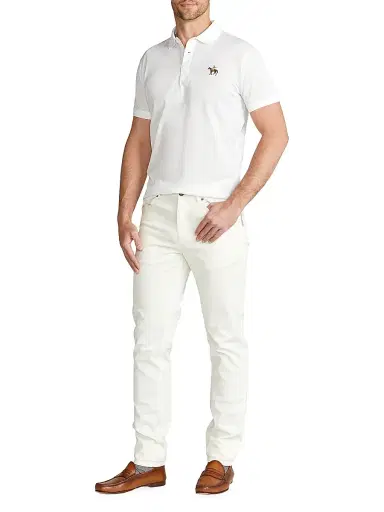 Ralph Lauren Purple Label Men's Cotton Pique Standing Horse Polo - Lavender | Thumbnail 2 Ralph Lauren Purple Label Men's Cotton Pique Standing Horse Polo - Lavender | Thumbnail 2