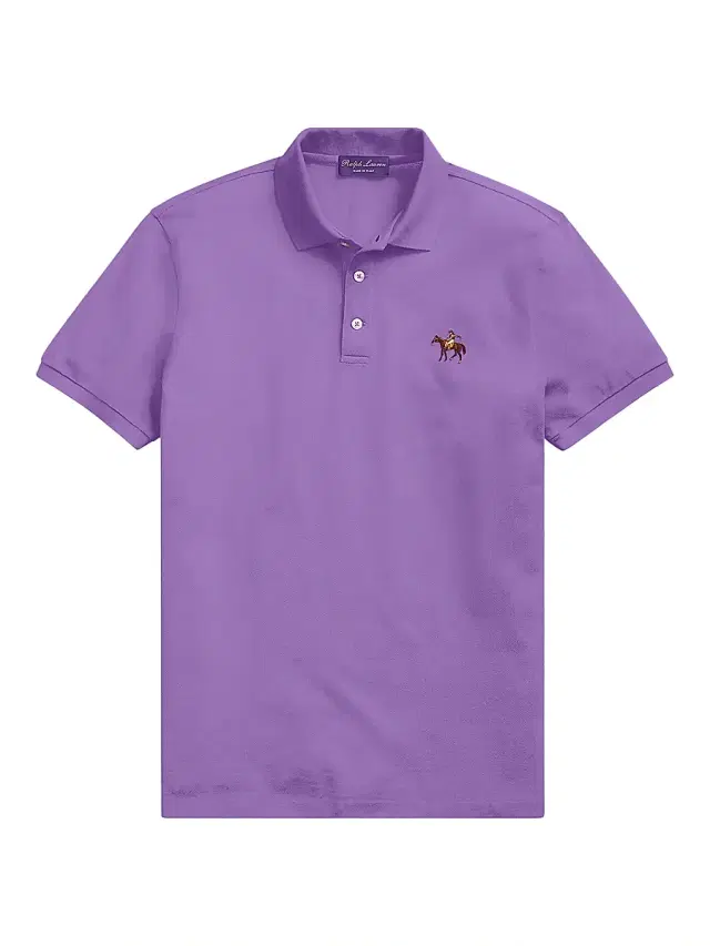 Ralph Lauren Purple Label Men's Cotton Pique Standing Horse Polo - Lavender