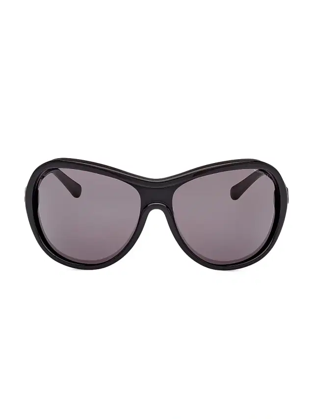 Moncler Women's Ellesole 69MM Butterfly Sunglasses - Black Smoke