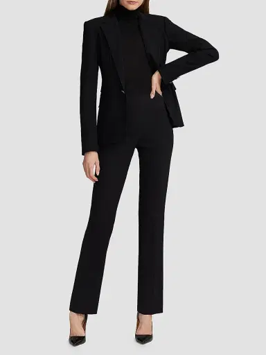 Ralph Lauren Collection Women's Parker Cashmere Jacket - Black - Size 8 | Thumbnail 2