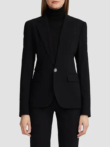 Ralph Lauren Collection Women's Parker Cashmere Jacket - Black - Size 8 | Thumbnail 3