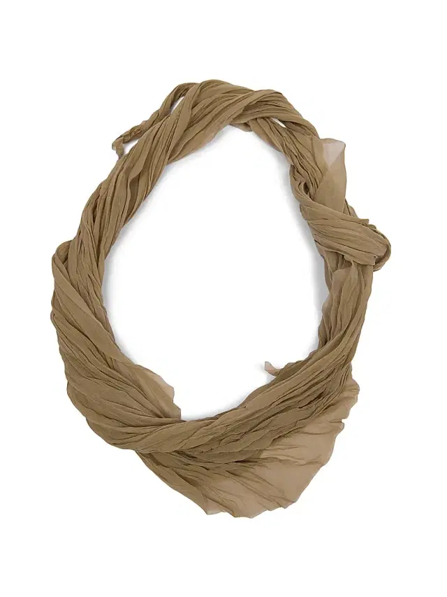 Men's Crumpled Gavroche Scarf - Matcha