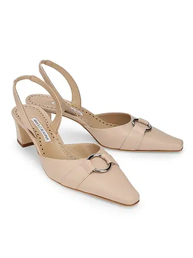 Manolo Blahnik Women's Trixa 50MM Leather Pumps | Thumbnail 2 Manolo Blahnik Women's Trixa 50MM Leather Pumps | Thumbnail 2
