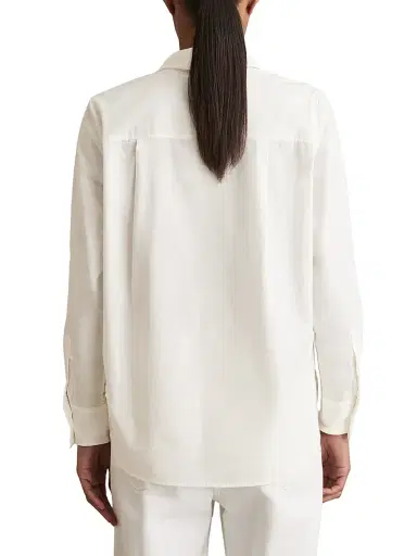 Reiss Women's Lacey Button-Front Shirt - White | Thumbnail 4
