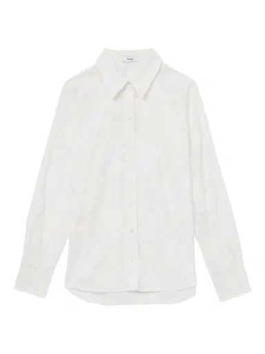 Reiss Women's Lacey Button-Front Shirt - White | Thumbnail 1