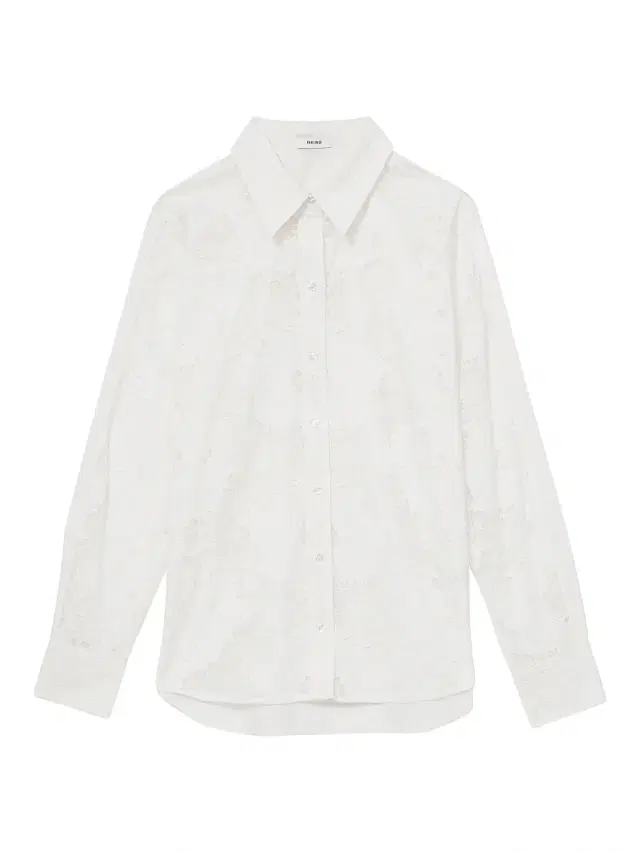Reiss Women's Lacey Button-Front Shirt - White