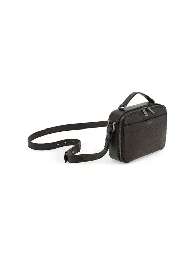 Ferragamo Men's Embossed Leather Shoulder Bag | Thumbnail 6