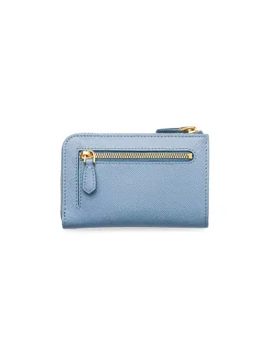 Prada Women's Saffiano Keychain Card Case Blue | Thumbnail 3