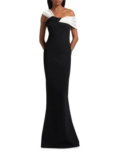 Chiara Boni La Petite Robe Women's Vezia Off-The-Shoulder Gown | Thumbnail 3