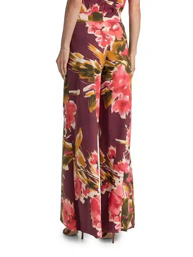 Chiara Boni La Petite Robe Women's Skyla Floral Wide-Leg Pants | Thumbnail 5 Chiara Boni La Petite Robe Women's Skyla Floral Wide-Leg Pants | Thumbnail 5