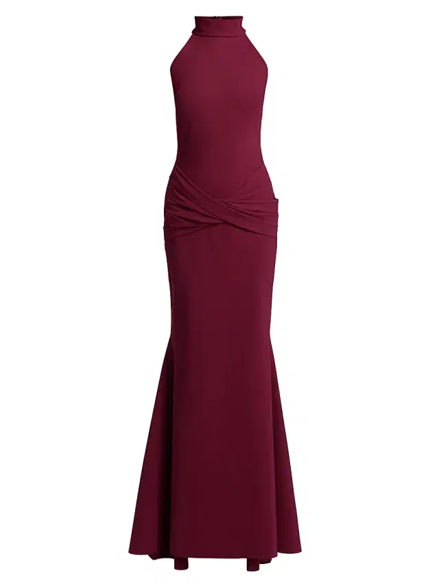 Chiara Boni La Petite Robe Women's Zesika Jersey Sleeveless Gown - Mahogany