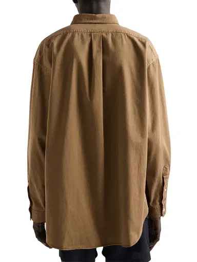 Prada Men's Cotton Shirt - Brown - Size Large | Thumbnail 3 Prada Men's Cotton Shirt - Brown - Size Large | Thumbnail 3