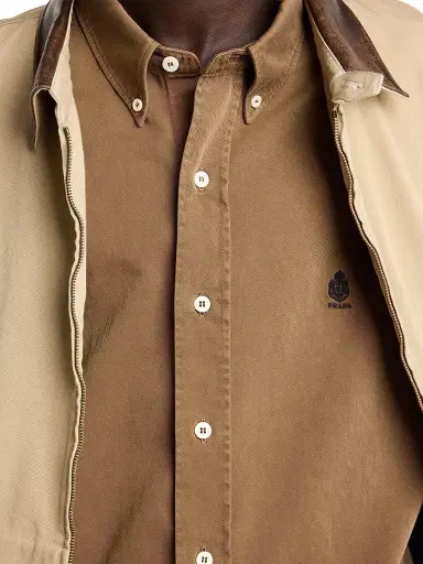 Prada Men's Cotton Shirt - Brown - Size Large | Thumbnail 5 Prada Men's Cotton Shirt - Brown - Size Large | Thumbnail 5