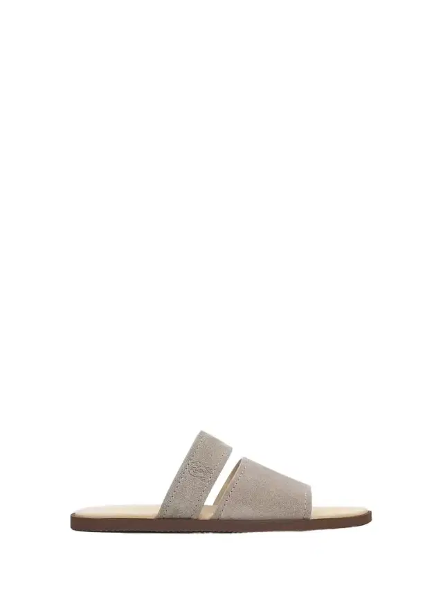Men's Suede Open-Toe Slide Sandals - Grey Men's Suede Open-Toe Slide Sandals - Grey