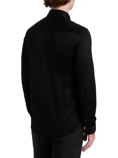 Emporio Armani Men's Clubwear Capsule Rhinestone Sport Shirt - Black | Thumbnail 5 Emporio Armani Men's Clubwear Capsule Rhinestone Sport Shirt - Black | Thumbnail 5