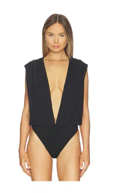 superdown Kalley Deep V Bodysuit | Thumbnail 2 superdown Kalley Deep V Bodysuit | Thumbnail 2