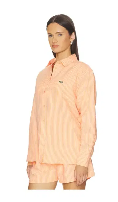 Lacoste Oversized Fit Toile Shirt | Thumbnail 2 Lacoste Oversized Fit Toile Shirt | Thumbnail 2