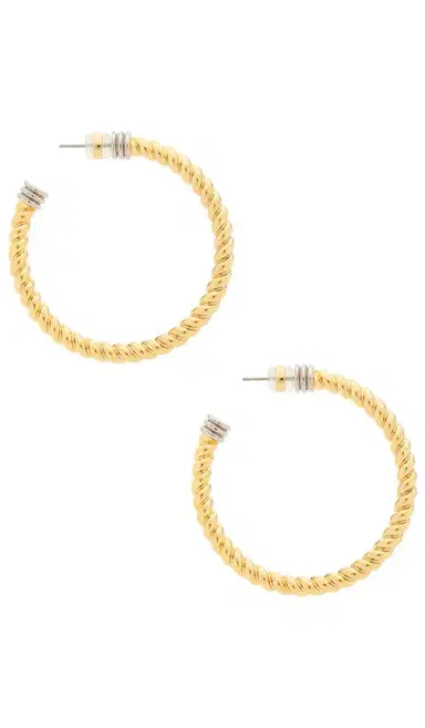 Luv AJ The Xl Sierra Rope Hoops Eaarring | Thumbnail 2 Luv AJ The Xl Sierra Rope Hoops Eaarring | Thumbnail 2