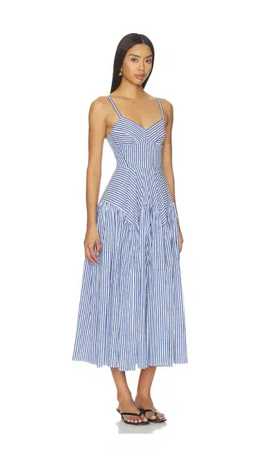 Amanda Uprichard Spencer Midi Dress | Thumbnail 2 Amanda Uprichard Spencer Midi Dress | Thumbnail 2