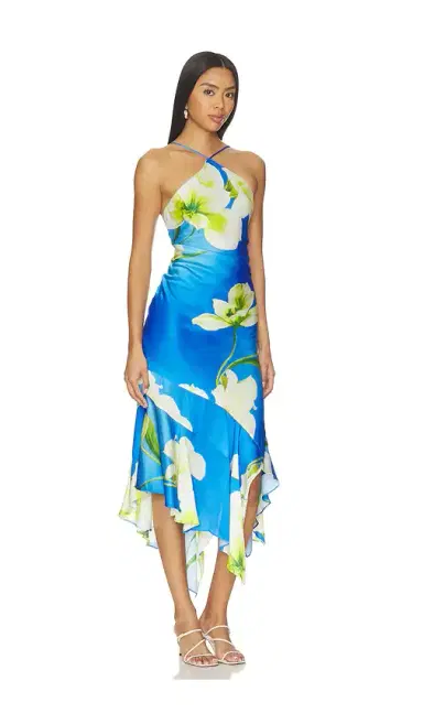 Amanda Uprichard Gabriella Midi Dress | Thumbnail 2