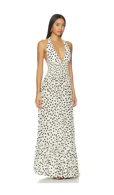 Leslie Amon Ari Halter Maxi Dress | Thumbnail 2