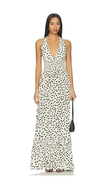 Leslie Amon Ari Halter Maxi Dress | Thumbnail 1
