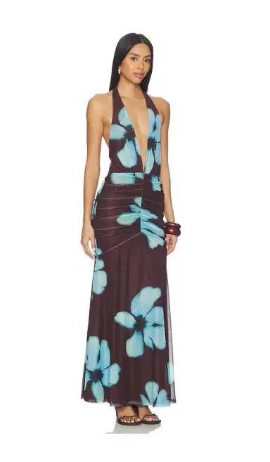 MORE TO COME Zadie Halter Maxi Dress | Thumbnail 2