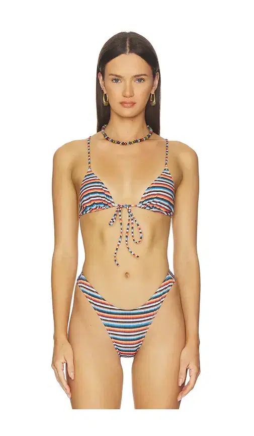 Triangle Front Tie Bikini Top