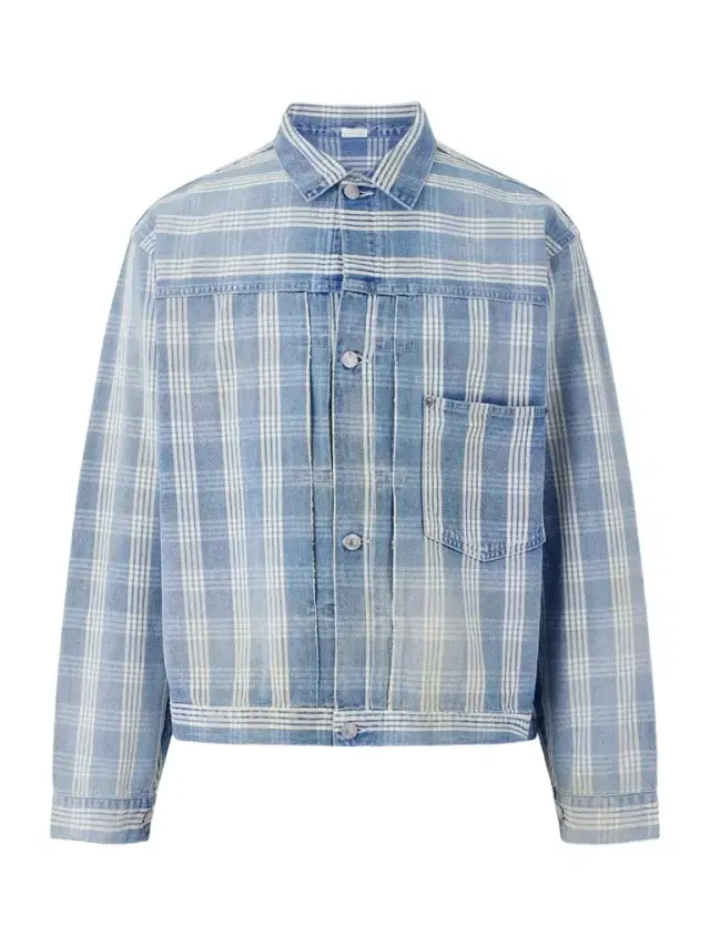 A.PRESSE Checked Denim Jacket - Men