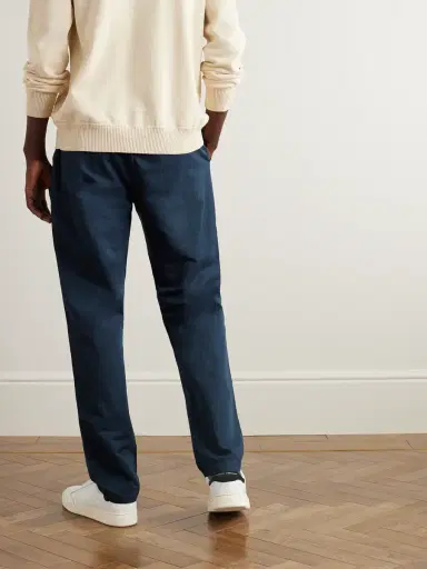 Sunspel Straight-Leg Cotton and Linen-Blend Drawstring Trousers - Men | Thumbnail 3 Sunspel Straight-Leg Cotton and Linen-Blend Drawstring Trousers - Men | Thumbnail 3